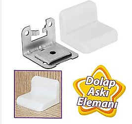 Dolap İçi L Askı Aparatı Beyaz