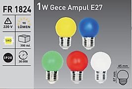 Forest Gece Lambası 1 w led ampul