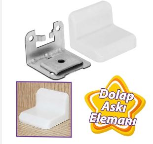 Dolap İçi L Askı Aparatı Beyaz