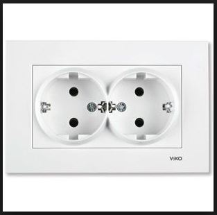 Viko Karre 2Li Topraklı Priz Çerçeve Dahildir