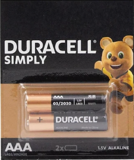 Duracell Simply AAA İnce Pil 2'li