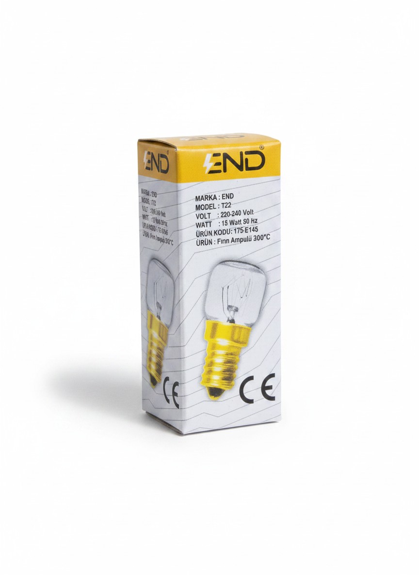End 15w E14 300c° Dayanıklı Fırın Ampulü