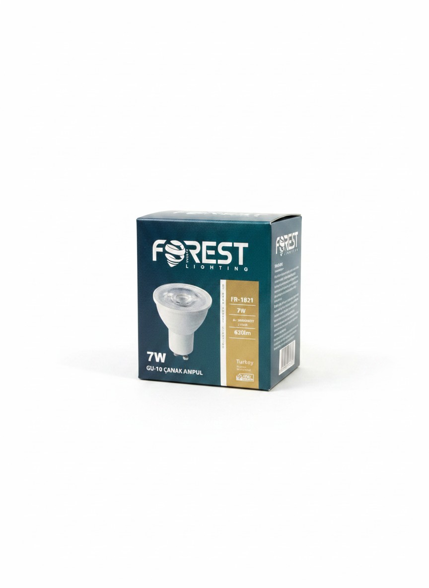 Forest 7W GU10 (Startel/İğne Bacaklı) LED çanak Ampul