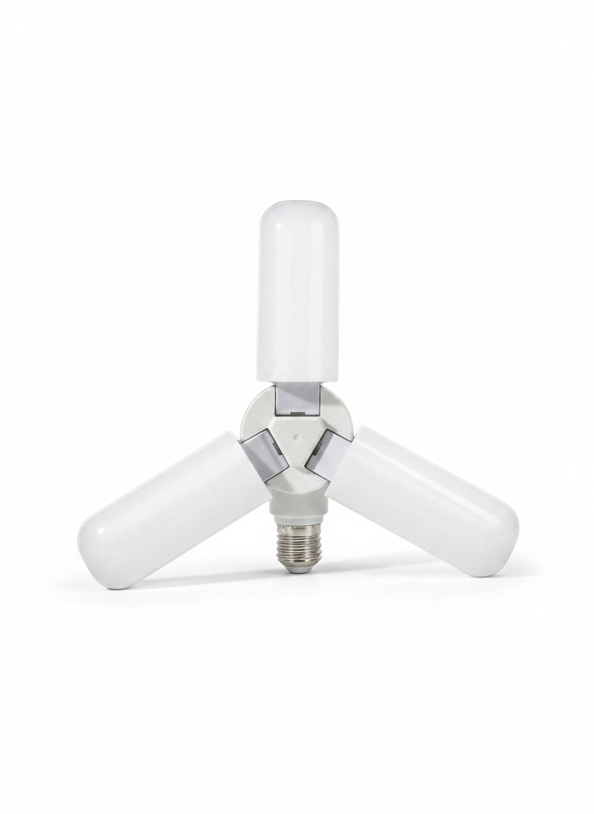 ED-SON ED-1325 3 Kanatlı Katlanabilir Pervane LED Ampul (Düz / Mat Model)
